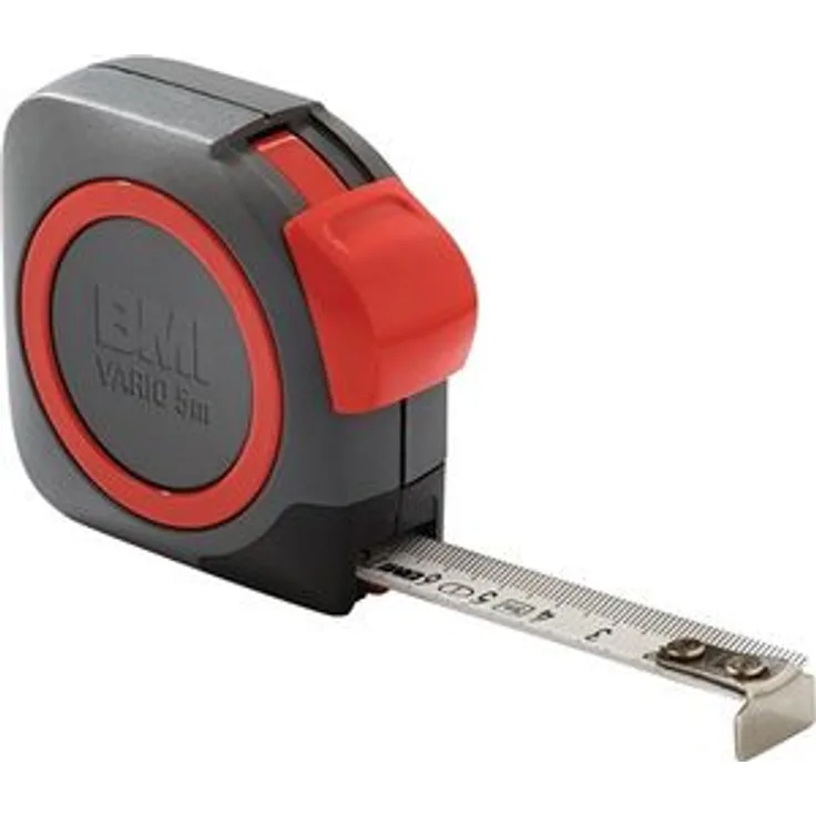 BMI Taschenrollbandmaß VARIO L.3m Band-B.13mm mm-cm EG I Ku.Feststeller