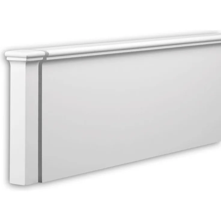Stirnelement 403331 Außenstuck Zierelement Fassadenelement Modernes Design weiß