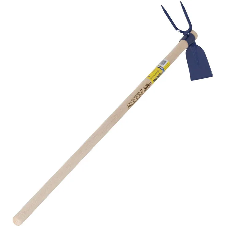 Perrin Werkzeug Gartenhacke blau mit Stiel