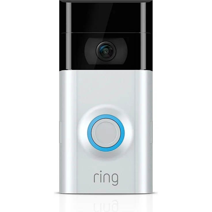 Ring Video Doorbell 2 Video Türklingel 2 1080p HD-Video, Gegensprechfunktion, Bewegungsmelder, WLAN, Satin Nickel