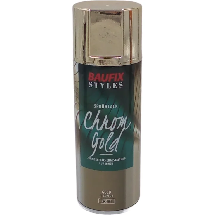 Baufix - Baufix Chrom Effektlack Lackspray 400ml Farbspray Sprühdose Lack Spraydose neu gold - gold