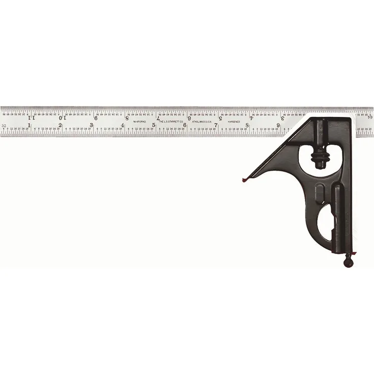 Starrett C33H-12-4R 30,5 cm Kombinationswinkel mit quadratischem Kopf