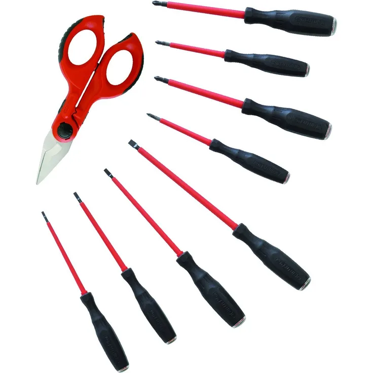 Intercable ao1714 Set 8 Schraubendreher mit Schere F1, rot