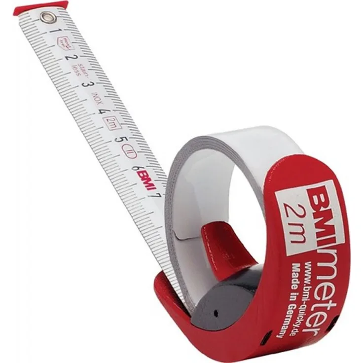 BMI 429241011 Taschenbandmaß Meter 2m in rot
