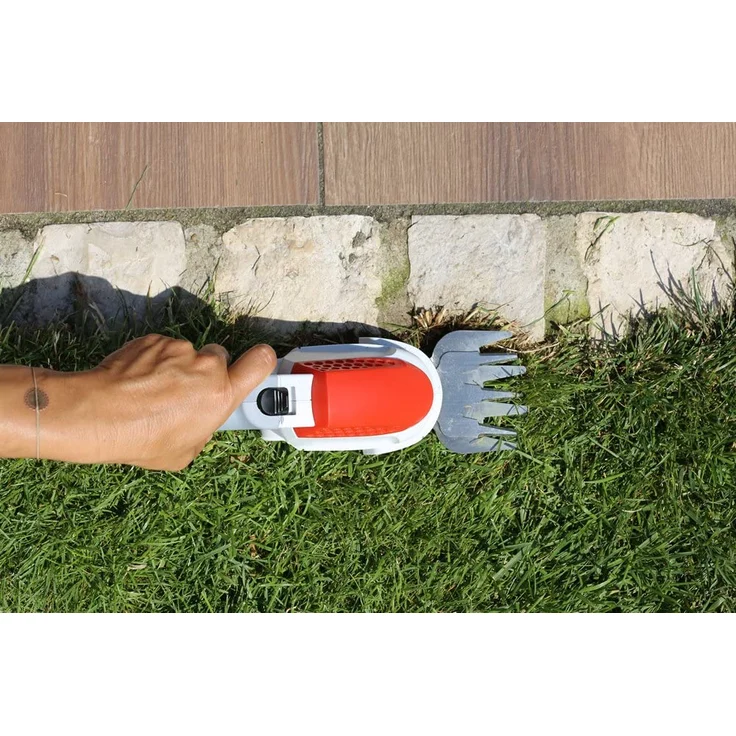 IKRA Akku Grasschere Strauchschere 2in1 IGBS 1054 LI 7,2V Laufzeit max 175 Min inkl Akku Ladegerät und Tasche – Bild 2