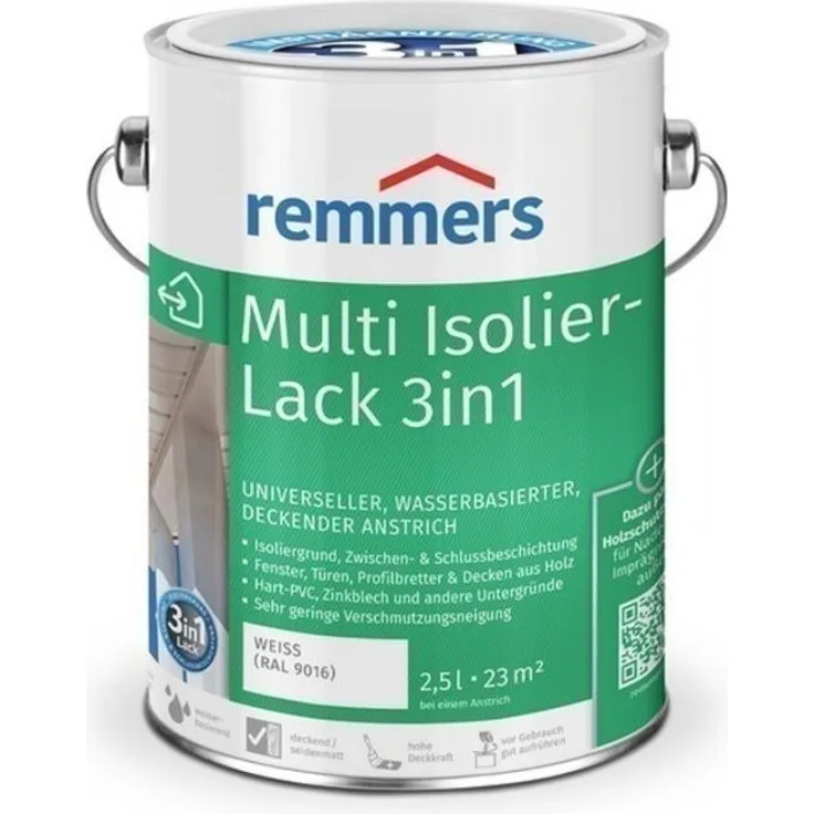 Multi-Isolierlack 3in1 - weiss (RAL 9016) - 5 ltr - Remmers