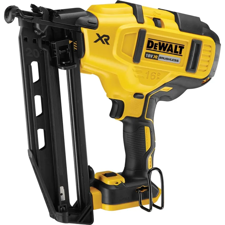 DeWalt XR Akku-Nagler (18 Volt, Nagellänge 32-63 mm, Magazinkapazität 110 Nägel, Kontaktauslösung, Einzelschuß- und Serienschußeinstellung, inkl. TSTAK Box, ohne Akku und Ladegerät) DCN660NT