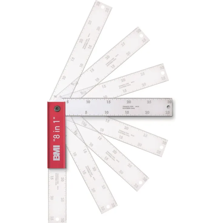 BMI 716200137 Tischler-Mitre Octo Quadrat 8 in 2,5 cm 200 mm, weiß