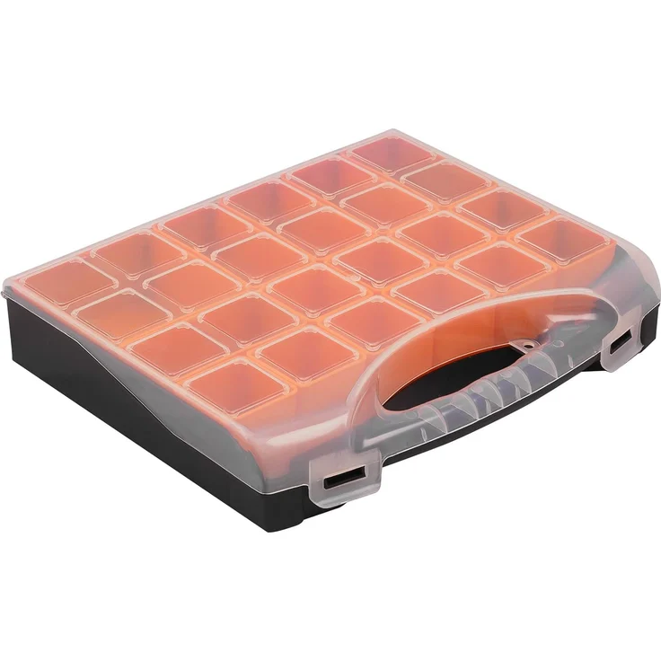 Alutec Sortimentskoffer-Set, variable Unterteilung 1St., schwarz-orange – Bild 5