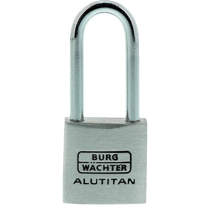 BURG-WÄCHTER Vorhängeschloss, 2er-Set, 3,5 mm Bügelstärke, 4 Schlüssel, Duo 770 20 26 SB