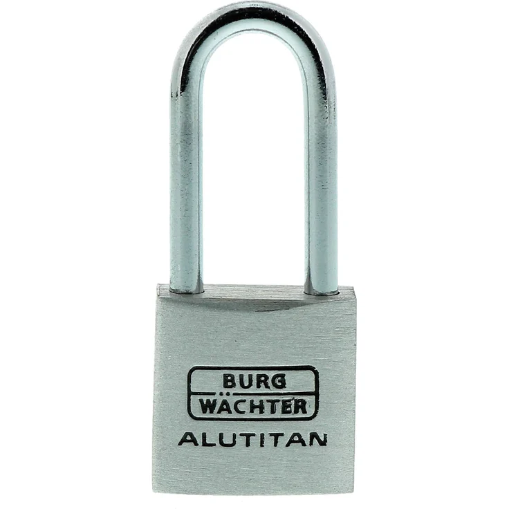 BURG-WÄCHTER Vorhängeschloss, 2er-Set, 3,5 mm Bügelstärke, 4 Schlüssel, Duo 770 20 26 SB