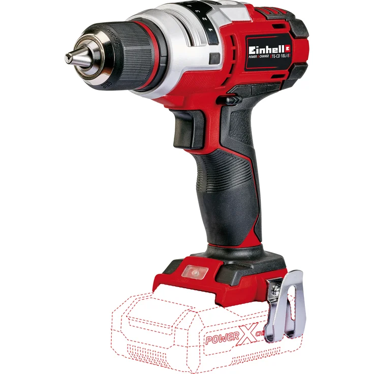 Einhell Akkuschrauber TE-CD 18 Li E Solo Power X-Change PXC (Li-Ion, 18 V, 2 Gang, 47 Nm, elektronische Drehmomentvoreinstellung, LED Licht, ohne Akku und Ladegerät) – Bild 1