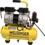 FK 65 pro Flüsterkompressor 90 l Luftabgabe innenbeschichteter Tank 9 bar max - Weldinger