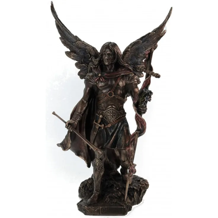 Erzengel Gabriel mit Stab und Trompete Figur Engel Gott Glaube