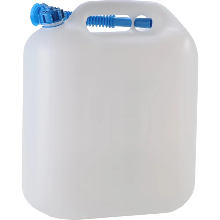hünersdorff 817600 Wasserkanister ECO 22 L, HD-PE, Weiß, 22l, mit Rohr – Bild 1