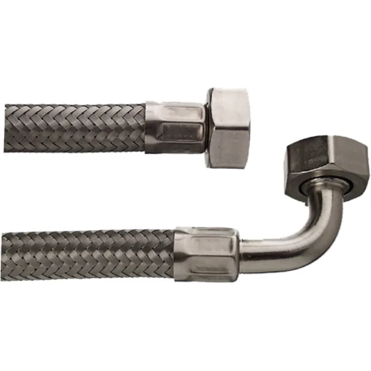 CORNAT Hochdruck-Zulaufschlauch Aus rostfreiem Stahldrahtgeflecht3/4'' IG, 3/4'' AG, 2000 mm