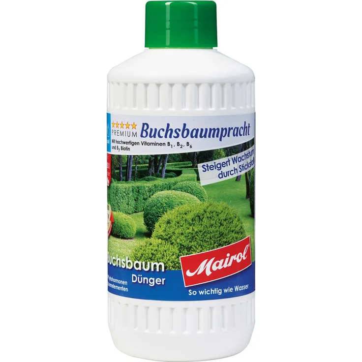Mairol Premium Buchsbaum Dünger Buchsbaumpracht Liquid 500 ml