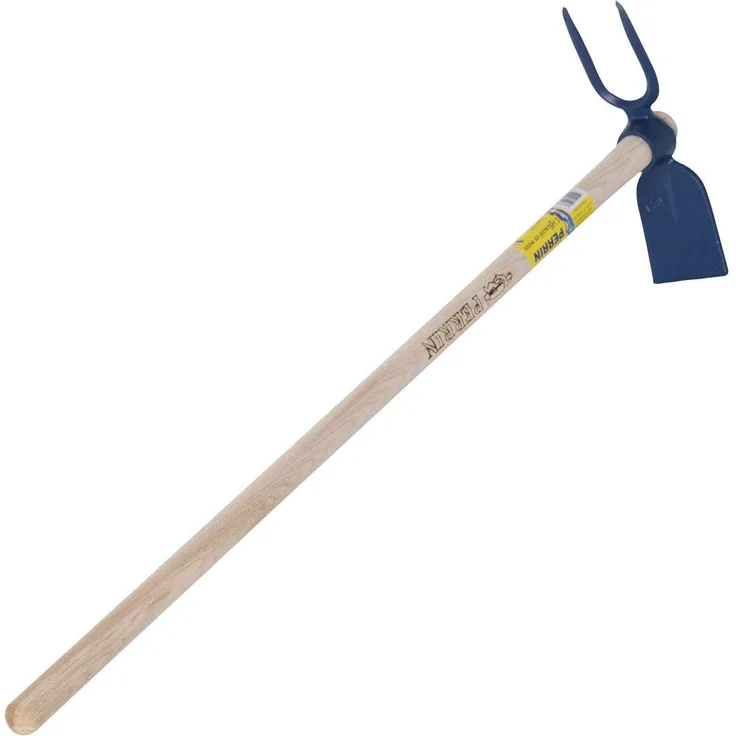 Outils Hacke mit Stiel blau