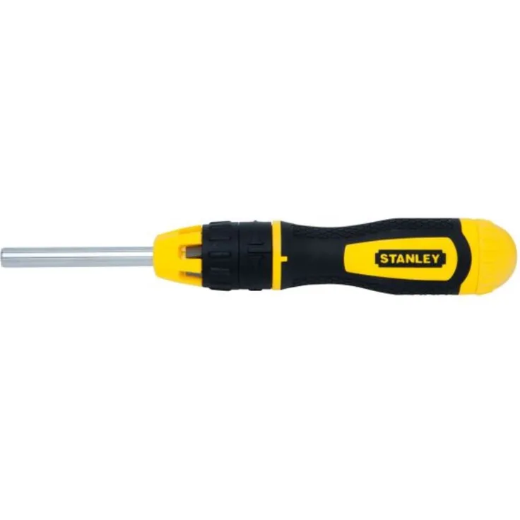 Stanley Multi-Bit Ratschenschraubendreher Set (20 teilig, SL-PH-TX-SQ-Steckschlüssel, mit Bithalter) STHT0-62574