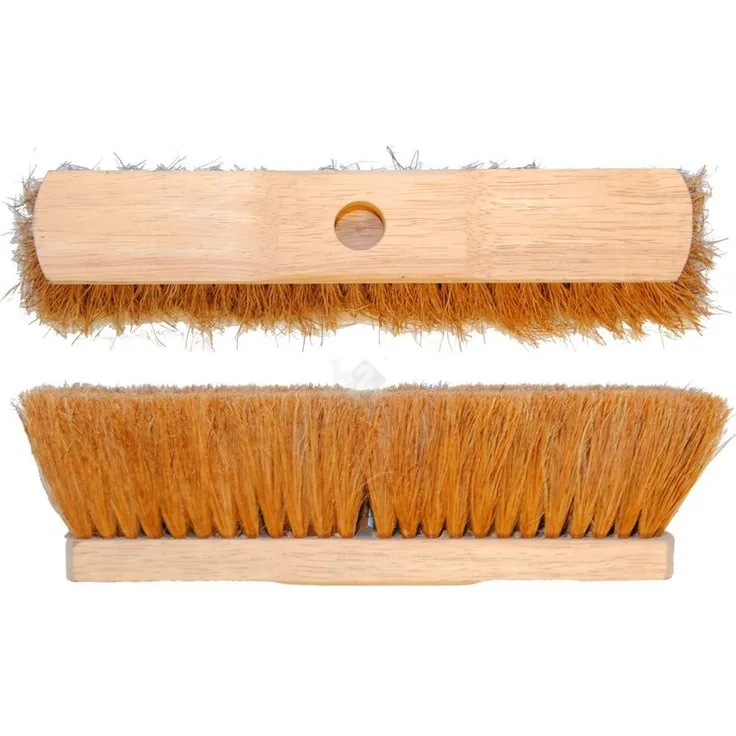 Besen Saalbesen Kokos-Borsten Sattelholz mit Stielloch 30 cm