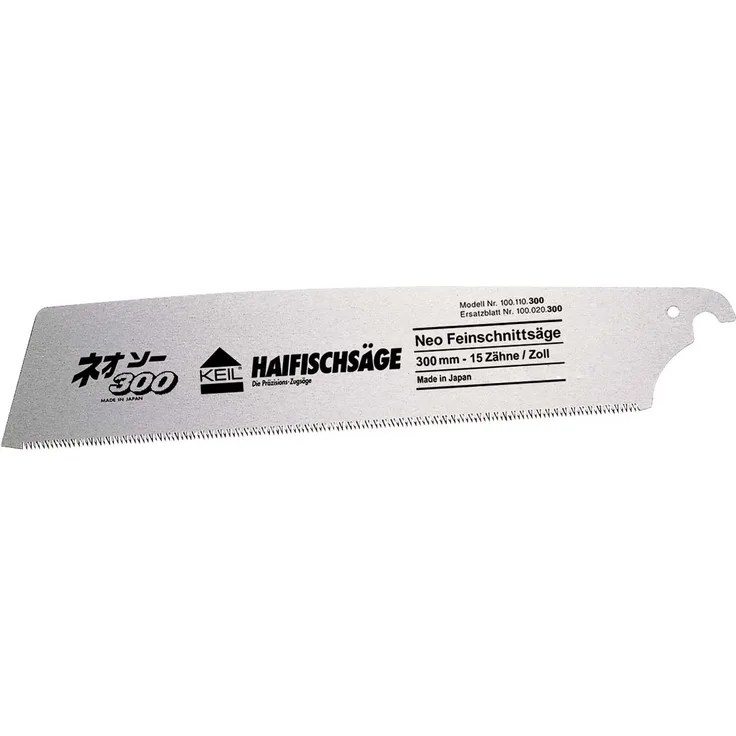 KEIL 100 020 300 Ersatzblatt für Japanische Haifischsäge - NEO Feinschnittsäge 300 mm - 12 Zähne-Zoll