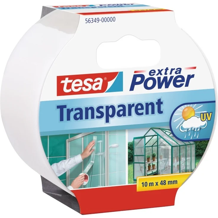 tesa Reparaturband extra Power, transparent, 10m x 50mm – Bild 1