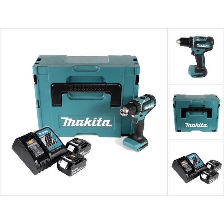Makita DDF485RFJ Akku-Bohrschrauber mit 2x 3,0 Ah 18 V – Bild 2