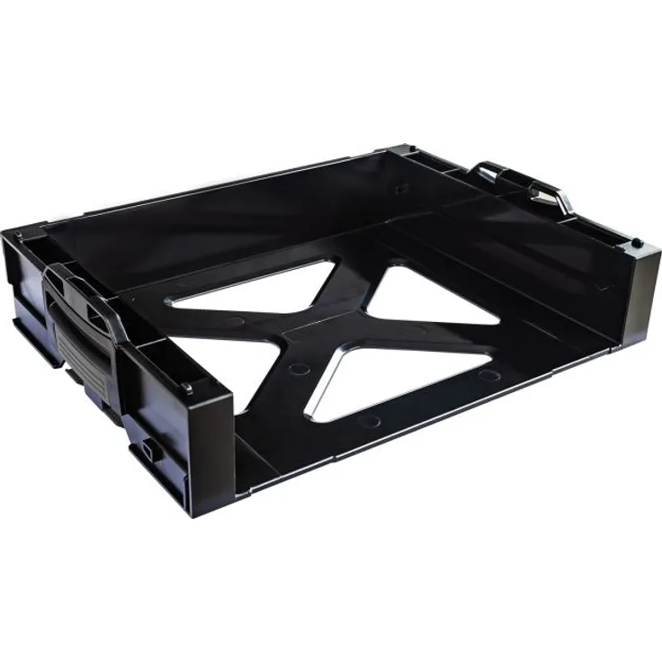 i-BOXX Rack aktiv BSSVerkehrsschwarz mit anthrazitgrauen Koppelhebeln