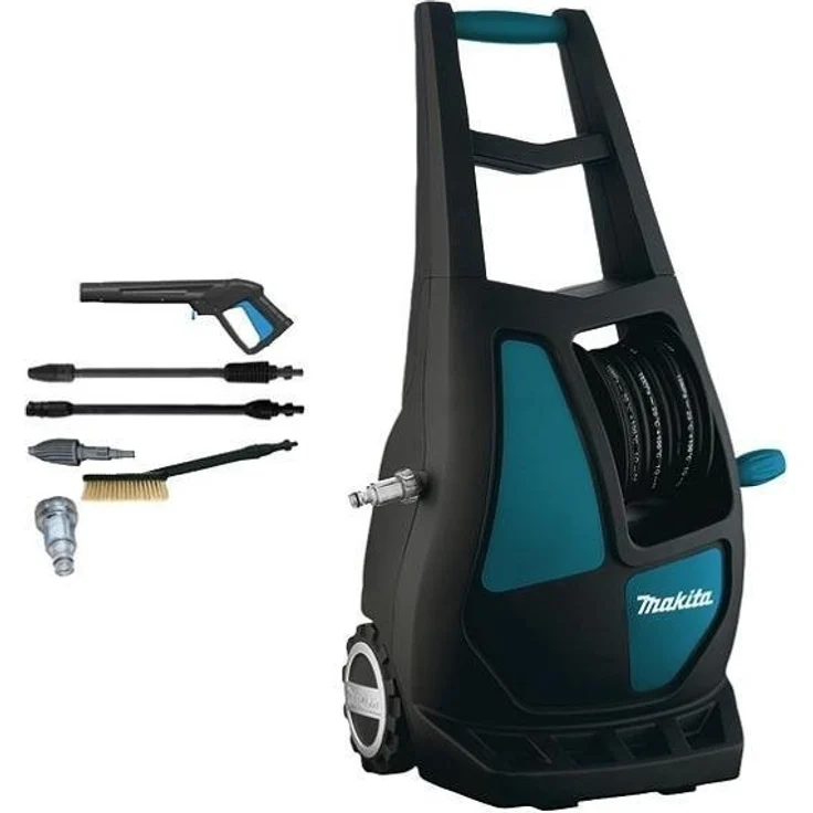 Makita HW132 Kaltwasser-Hochdruckreiniger 2100 W, 140 bar 420 l-h mit verstellbarem Wasserdruck – Bild 1