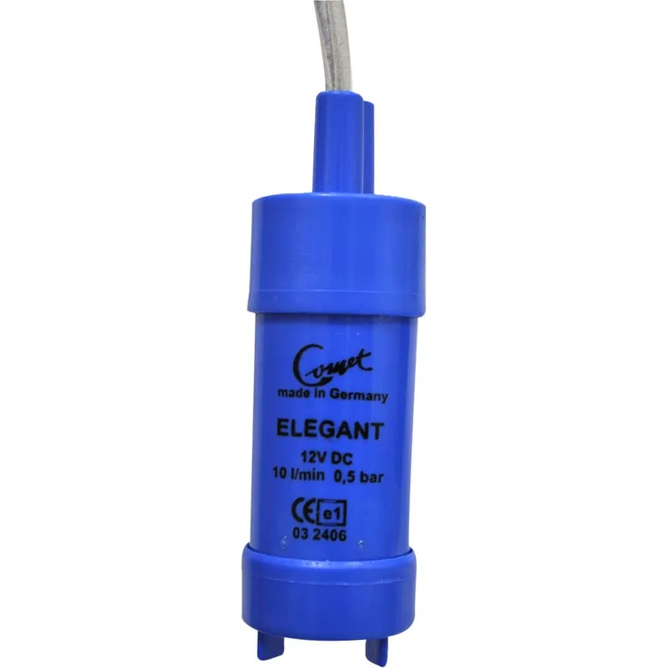 Comet 1300.01.00 Tauchpumpe Elegant 12 Volt 24 Watt 480 l/h Entwässerung max. Förderhöhe 5 m max. Förderdruck 0,5 bar Kabellänge 1 m