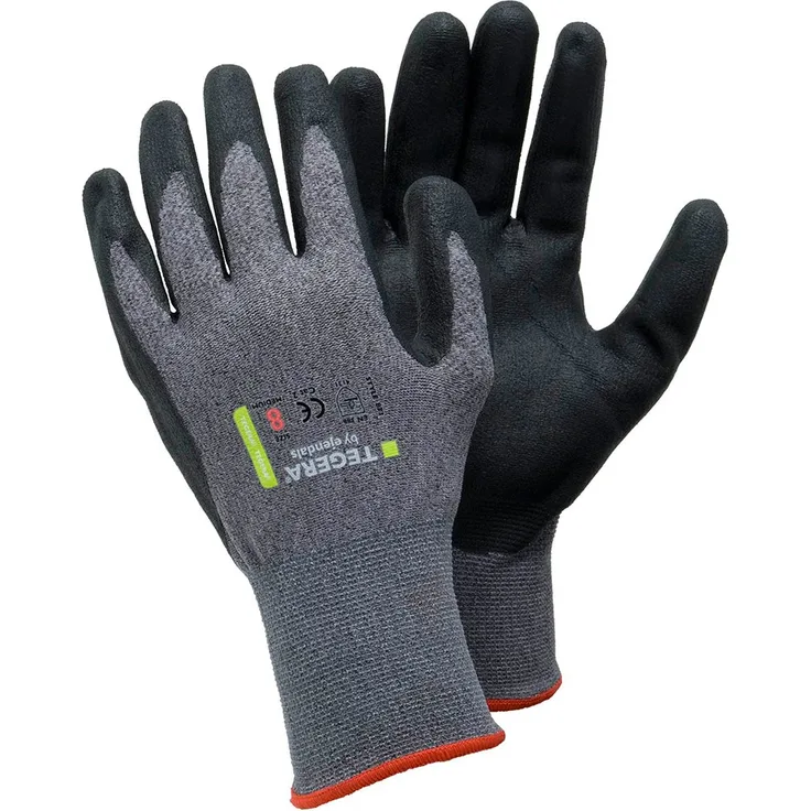 Ejendals Synthetikhandschuh Tegera 873, Größe 9, 1 Stück, schwarz-grau, 873-9
