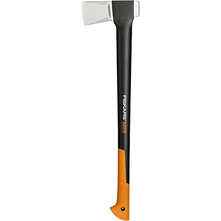 Fiskars Spaltaxt, Inklusive Klingen- und Transportschutz, Länge: 72 cm, Antihaftbeschichtet, Hochwertige Stahl-Klinge-Glasfaserverstärkter Kunststoff-Stiel, Schwarz-Orange, X25 XL, 2,4 kg, 1015643 – Bild 1