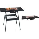 Elektrogrill für Tisch mit Fuß elektrischer Balkongrill Gartengrill Campinggrill
