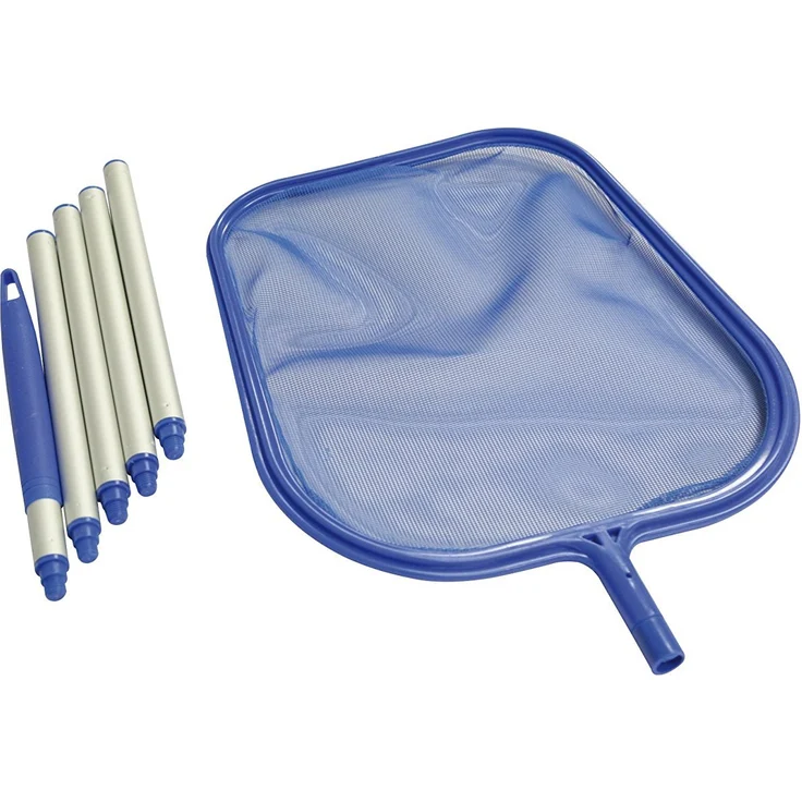 Steinbach Poolreinigung Laubkescher, mit Alustange 150 cm, blau, 240 x 320 mm, 061108 – Bild 1