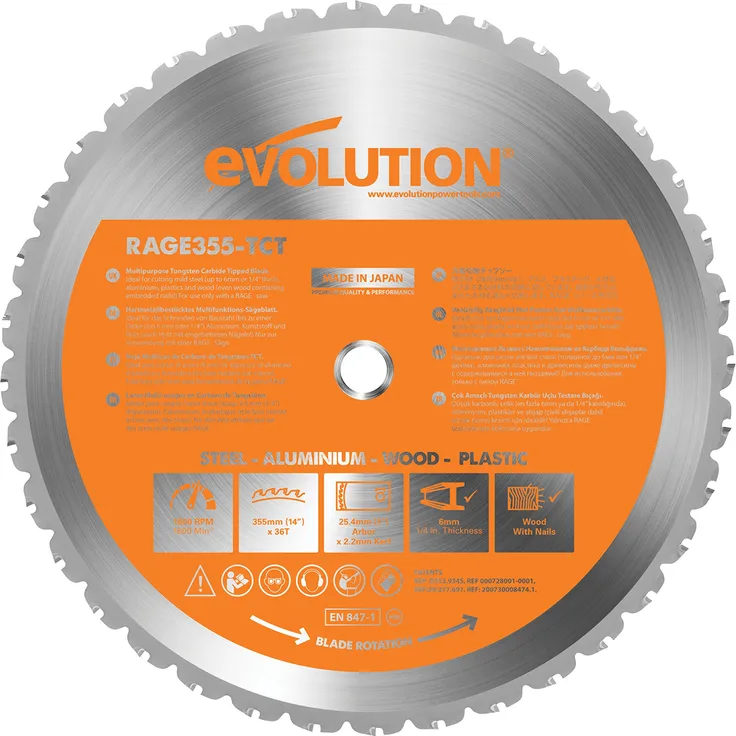 Evolution Kreissägeblatt, 1 Stück, 140055