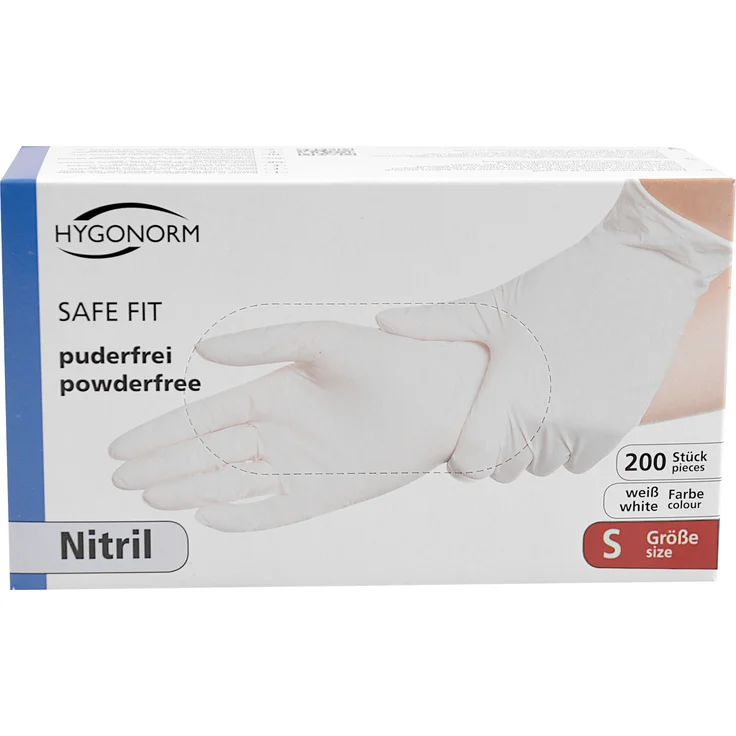 Nitril-Einweghandschuhe 200 Stück S - XL weiß Schutzhandschuhe Einmalhandschuhe S - Preisvergleich – Bild 1
