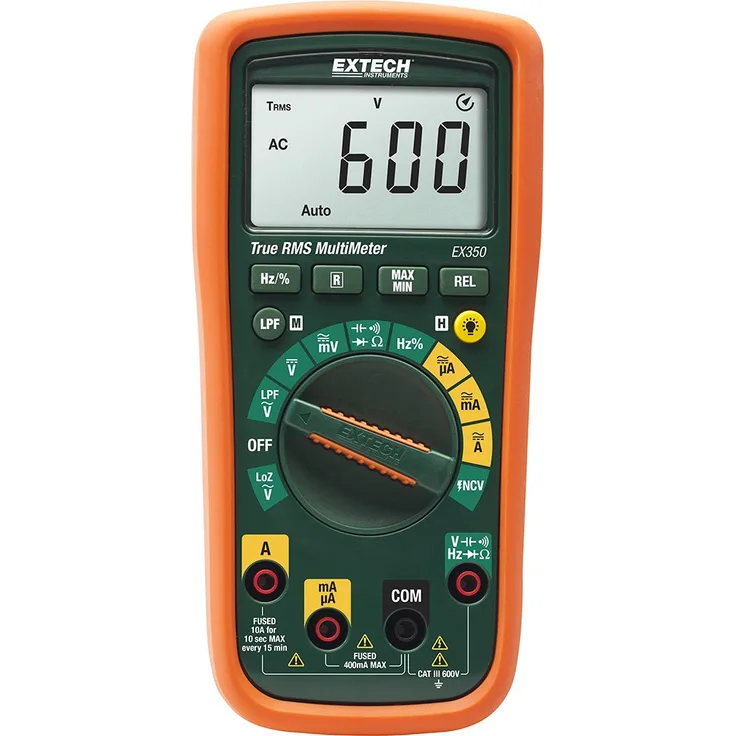 Extech EX350 Professionelles Multimeter mit TRMS und NCV-Detektor