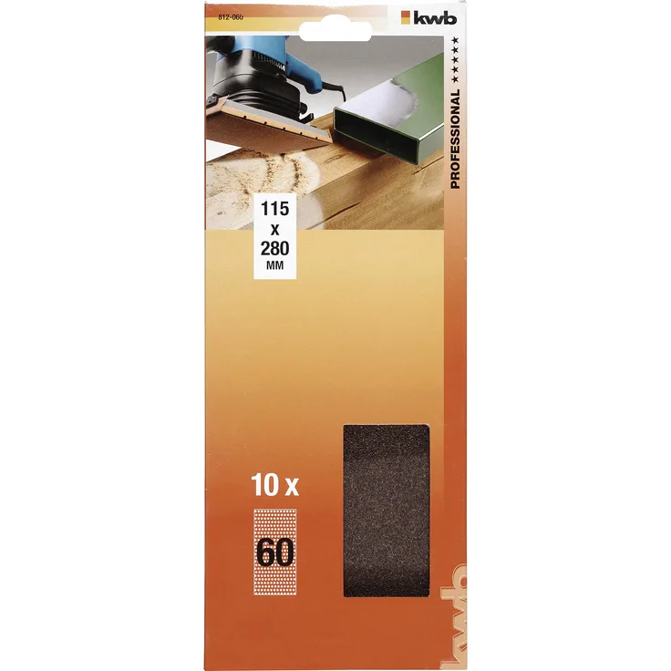 KWB Schleifstreifen Holz und Metall, 115 x 280 mm, 812-080 - Preisvergleich