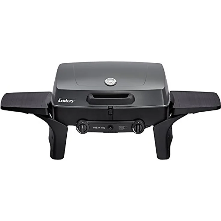 Enders Urban Pro Tischgrill Gasgrill klein, Grillfläche 48 x 32 cm, Edelstahl, mit Thermometer, mit Deckel – Bild 1