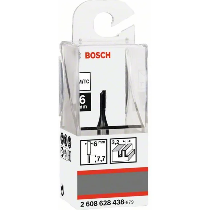 Bosch Nutfräser 6 mm, D1 3,2 mm, L 7,7 mm, G 51 mm