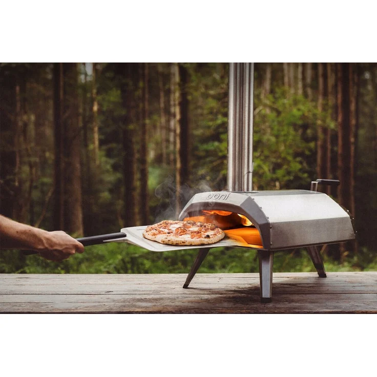 Ooni Karu 12 Pizzaofen, mit Holz oder Holzkohle angeheizter Mini Ofen, Maße 80 x 40 x 77 cm – Bild 5