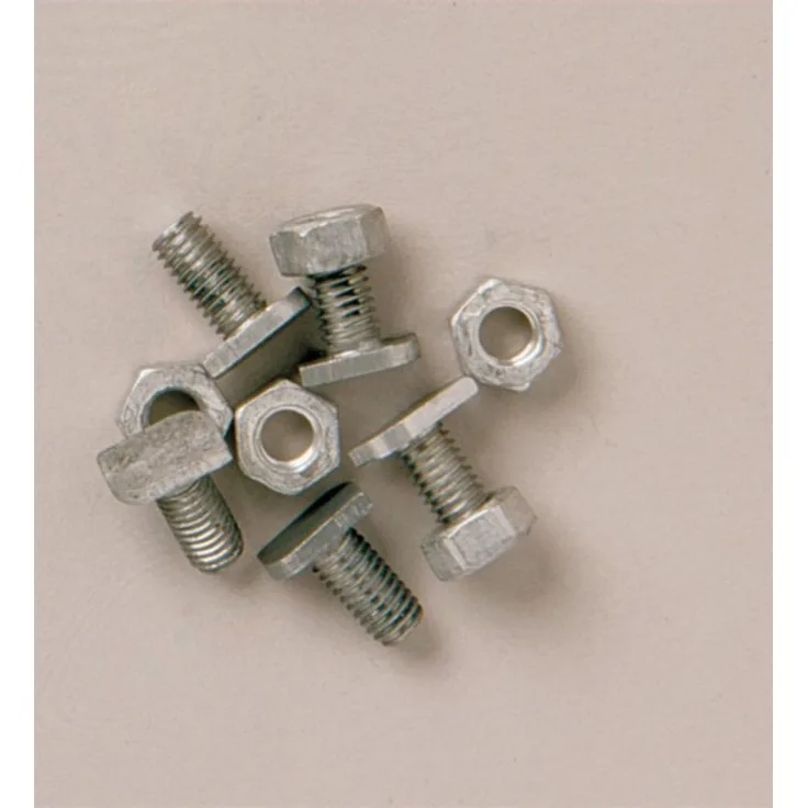 Pergart Universal Hammerkopfschrauben-/Mutternsatz aus Aluminium 10 Stück