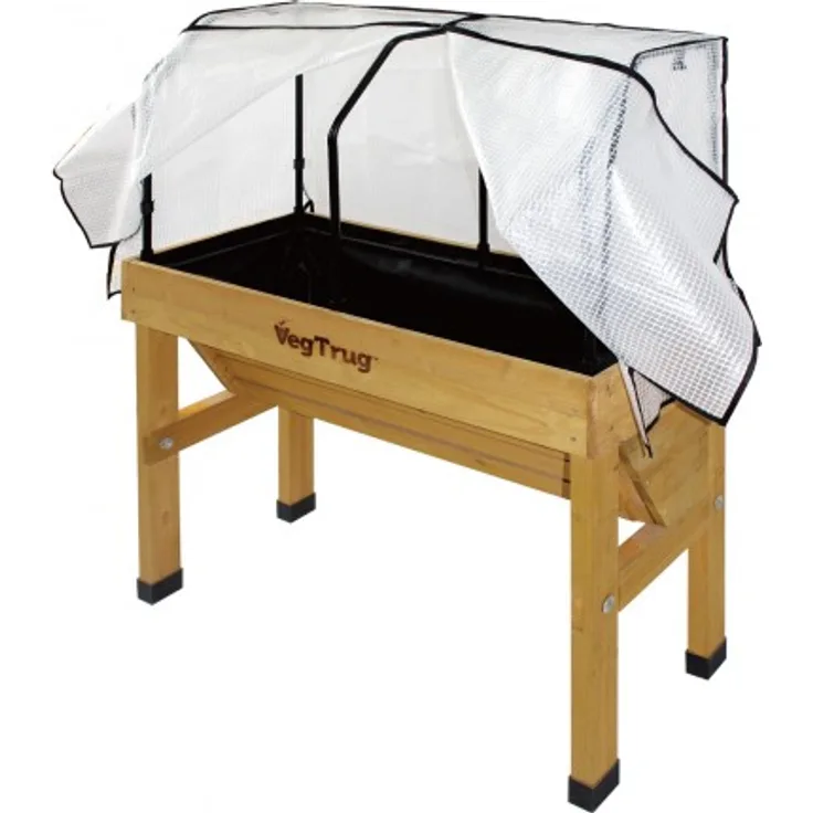 VegTrug Gitternetzfolie mit Rahmen für Balkonhochbeet WALL HUGGER Small L100cm