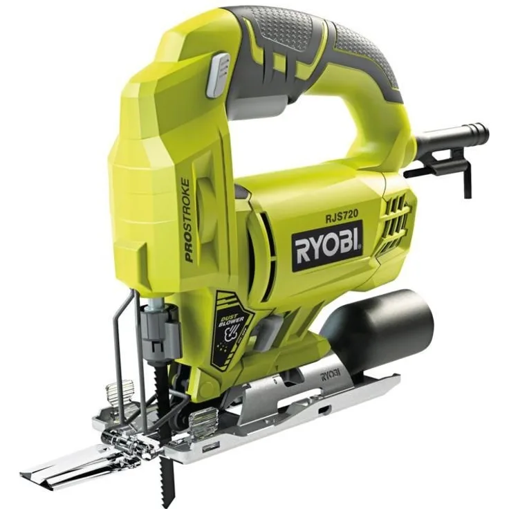 Ryobi RJS720-G Einhandstichsäge, 500 W, Grün bearbeitbare Materialien Kunststoff