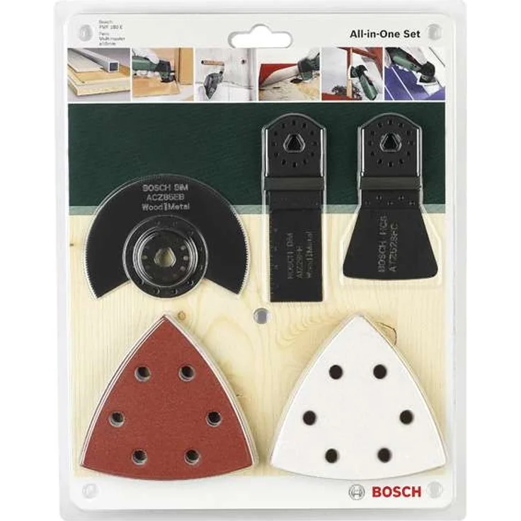 Bosch 5tlg. Universal-Set ACZ 85 EB (1x), AIZ 28 EB (1x), ATZ 52 SFC (1x), Red Wood-to