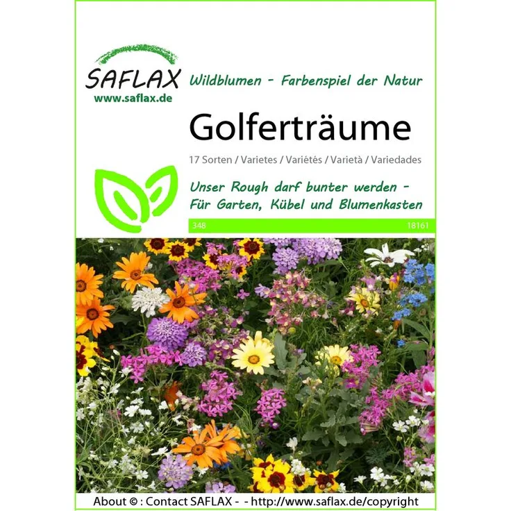 SAFLAX Blumenwiese Golferträume Wildblumenwiese von Saflax