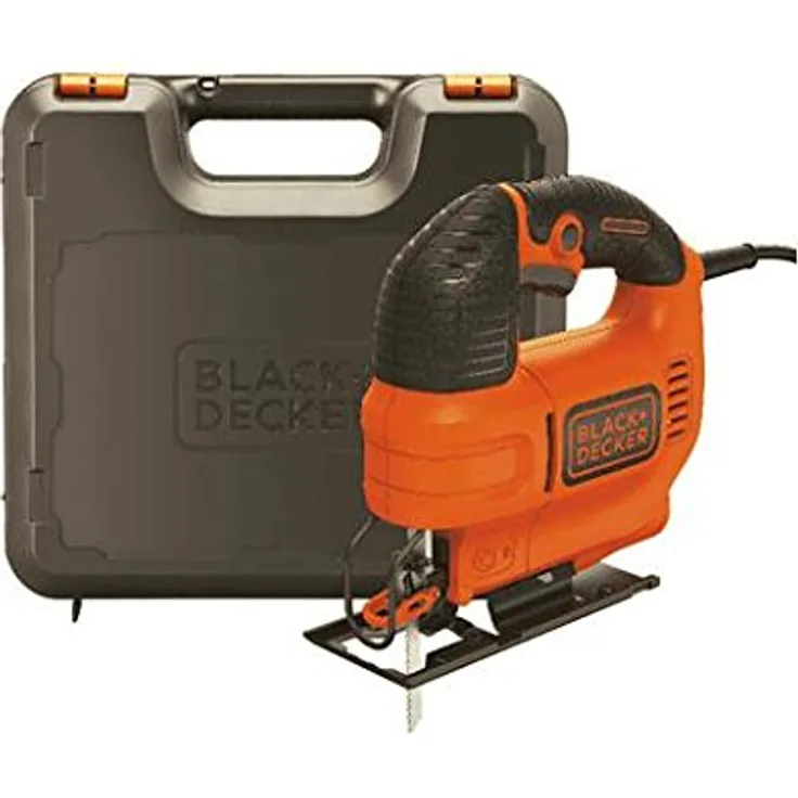 Stanley KS701EK-QS Black & Decker KS701EK 520W Elektronik-Pendelhubstichsäge (AC, 520 W, 230 V, 7 cm, 3000 SPM, 1,5 cm)