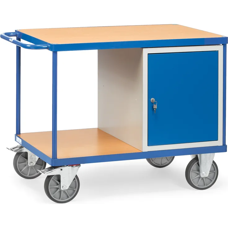 Fetra Werkstattwagen mit Schrank und 2 Ladeflächen 1250x800mm