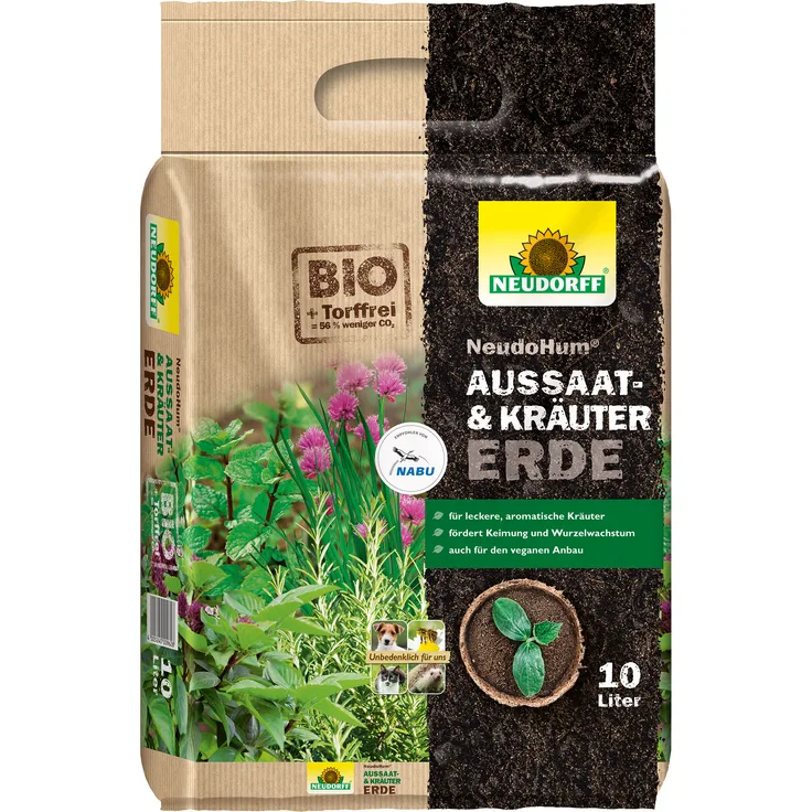 Neudorff NeudoHum Aussaat- und Kräutererde 10 Liter