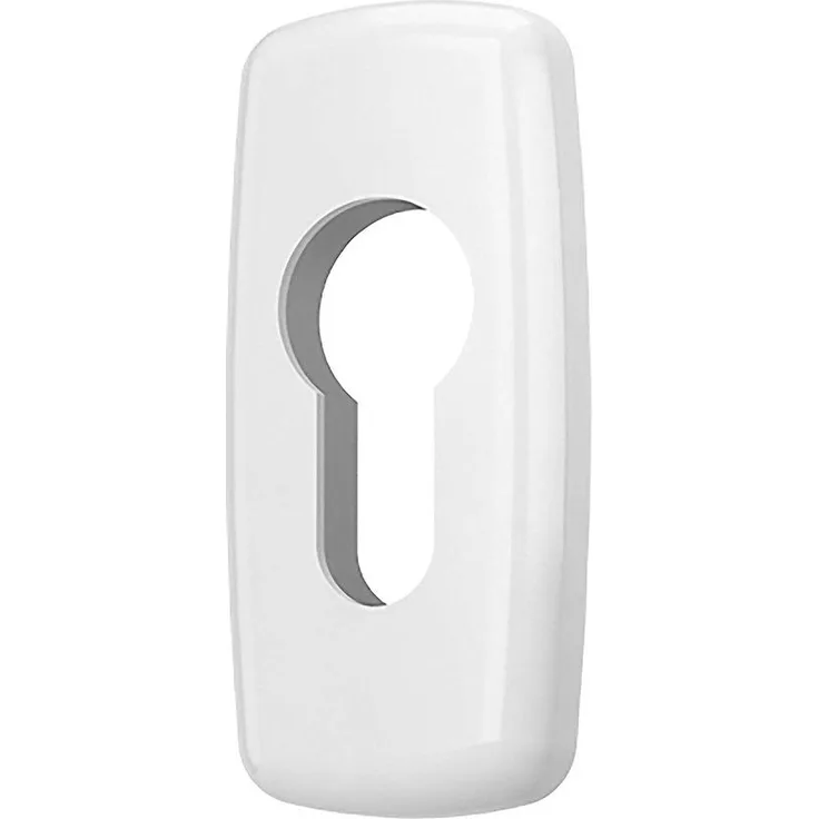 Premium Zylinder Schutzrosetten Weiß RAL 9016, Abgerundet